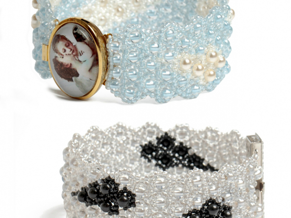 white clouds dreamy sky bracelet and dark clouds sky bracelet