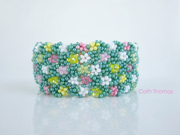 A pretty Millefiori cuff can also be made using this technique.