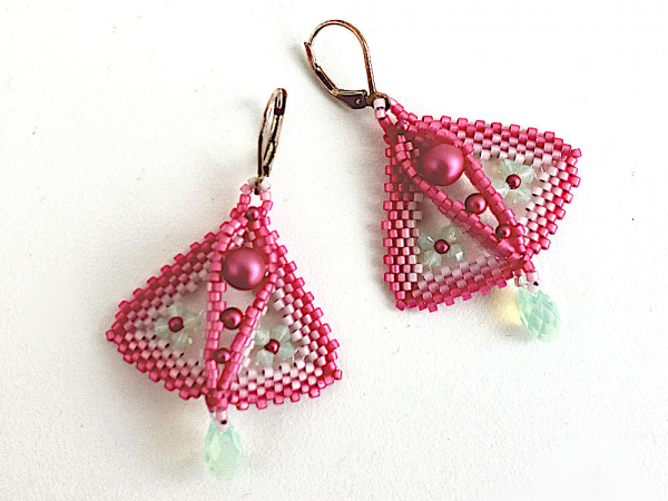 Muserie Moth earrings with crytals