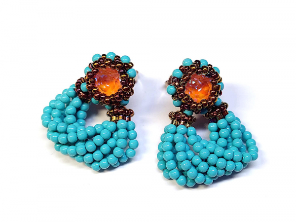 Teyema earrings turquoise