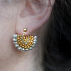 Fandango earrings worn