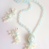Lyda necklace with fringe earrings