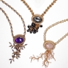 Lyda necklaces with various chains