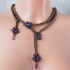 Mokuren necklace on mannequin Mokuren necklace