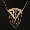Muserie Pendant with Biwa pearl and chain