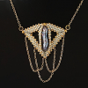 Muserie Pendant with Biwa pearl and chain