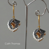 Open Hearts - dangling earrings