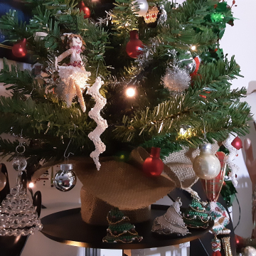 icicle on Christmas tree