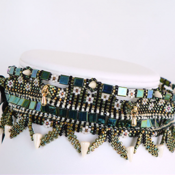 Ishtar in malachite gold