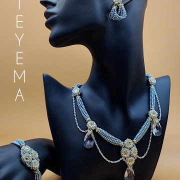 Teyema Jewelry set sapphire
