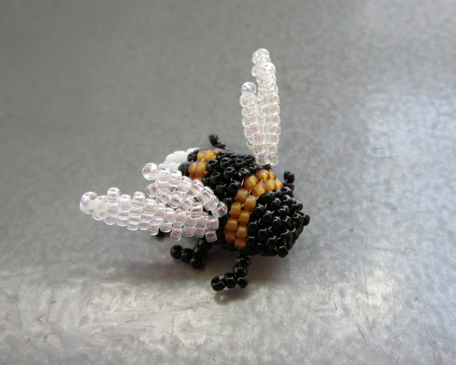 PDF Seed Bead Fly Pattern Brick stitch Beading Bug Pattern 