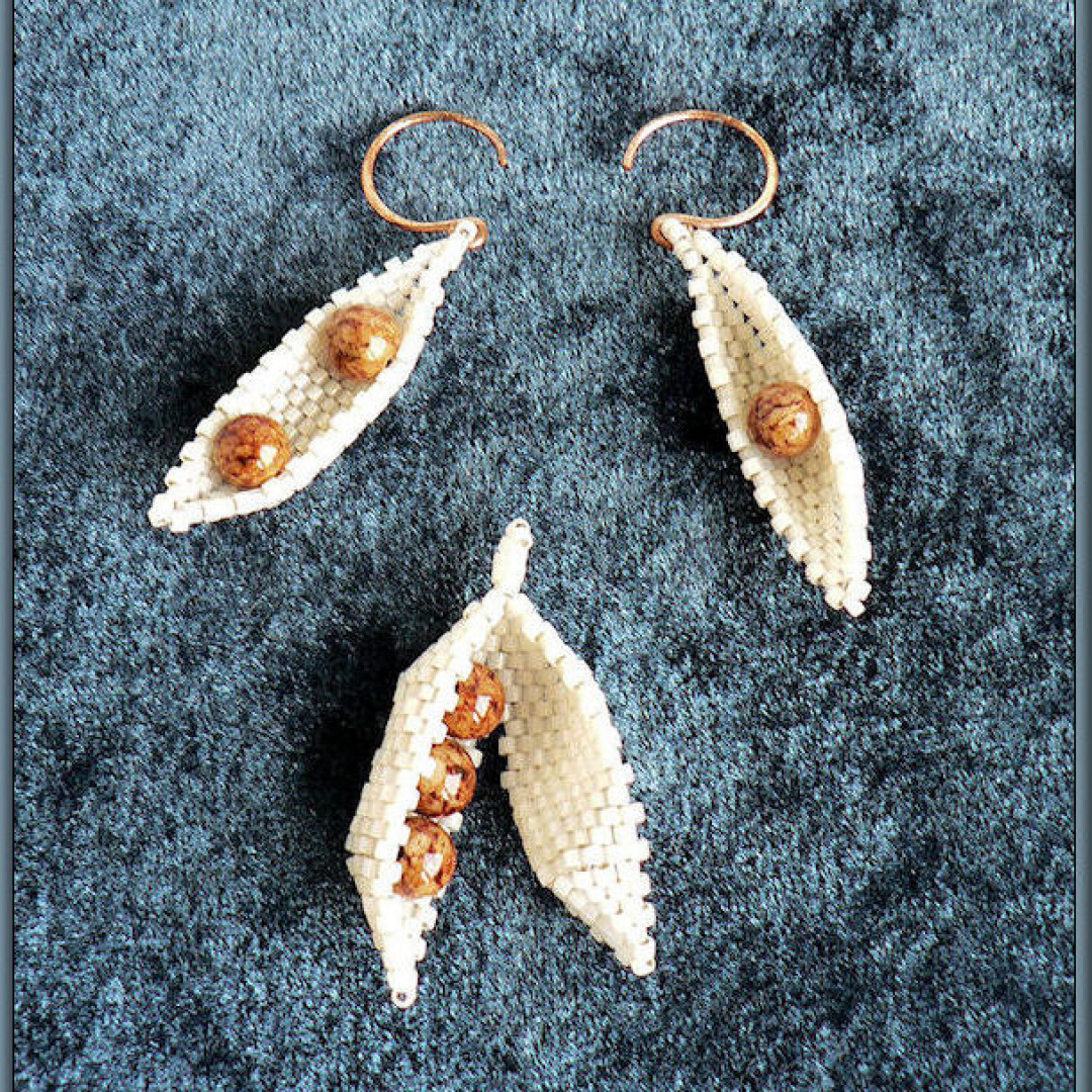Pea Pods Earrings and Pendant - Tutorial