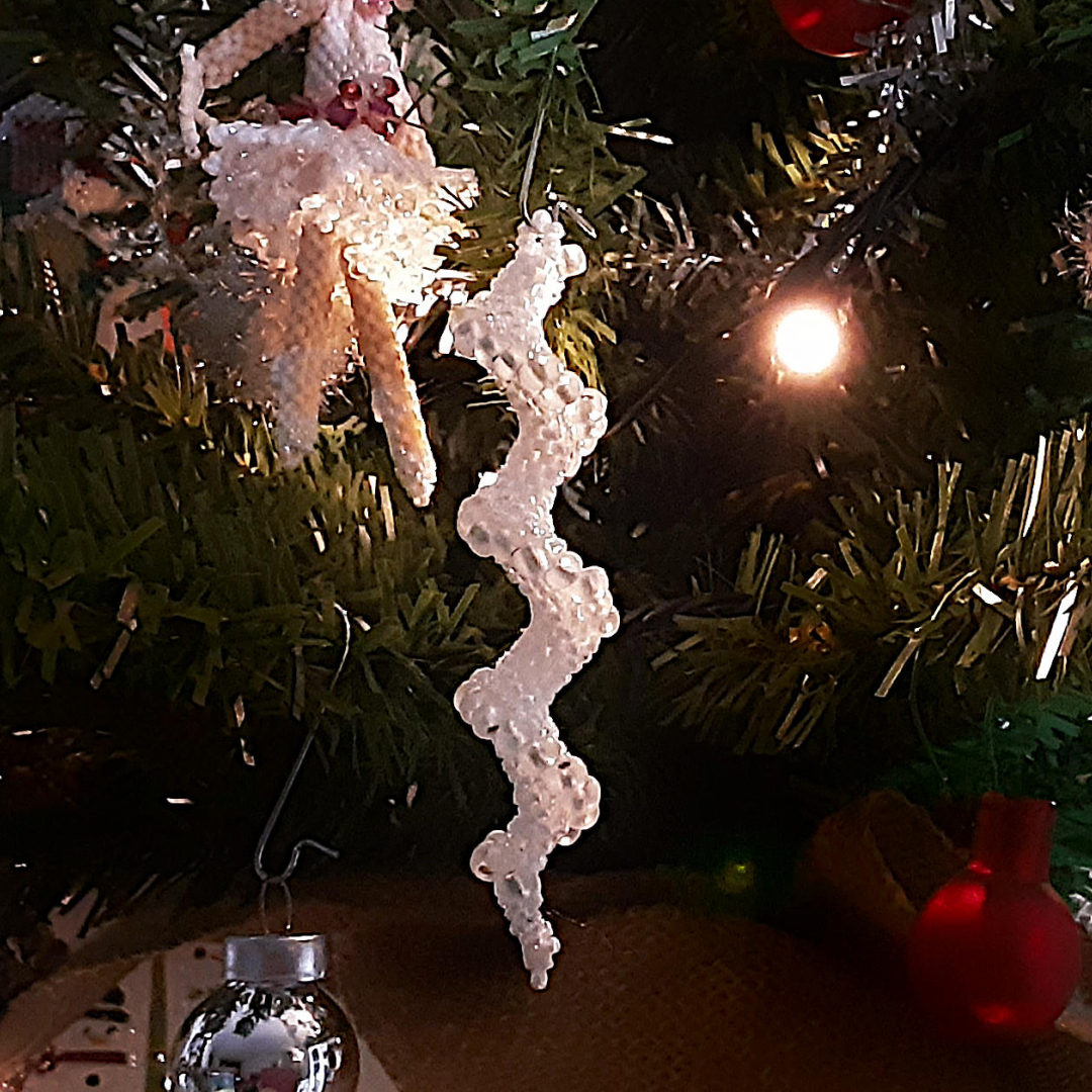 Slinky Icicle - Christmas decoration or earrings- Tutorial