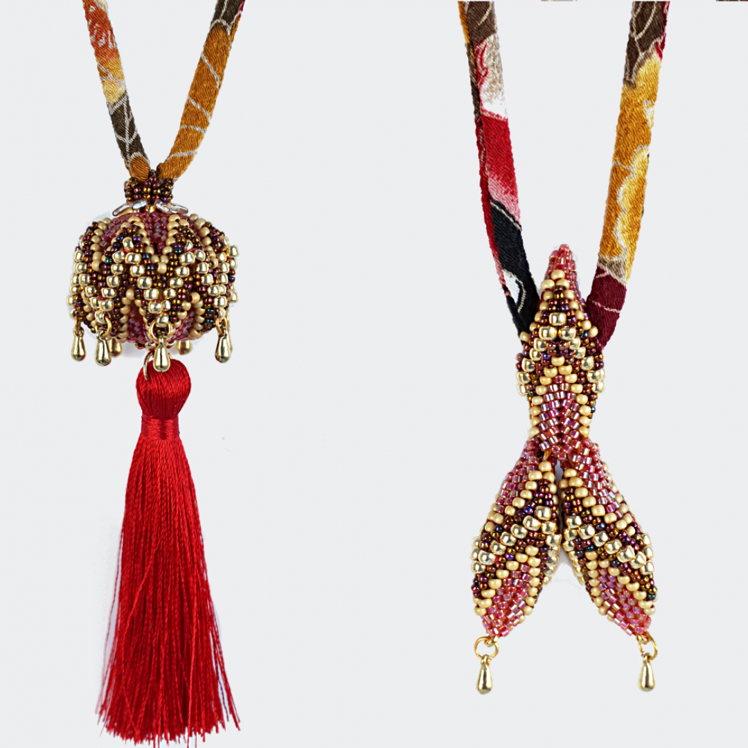 Precious Pomanders & Mermaid Tail - pendant, slide & cord ends