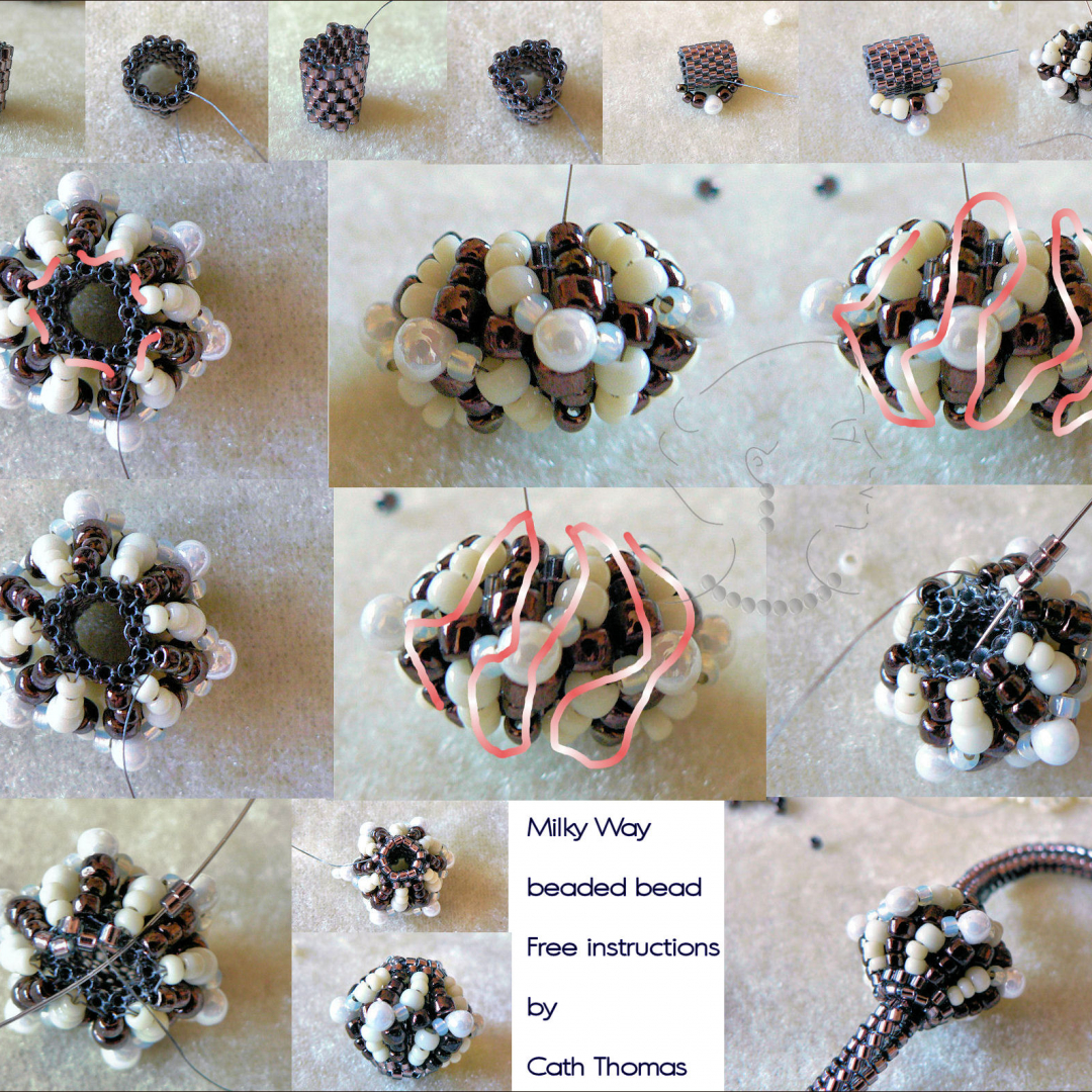 Milky Way Beaded Bead