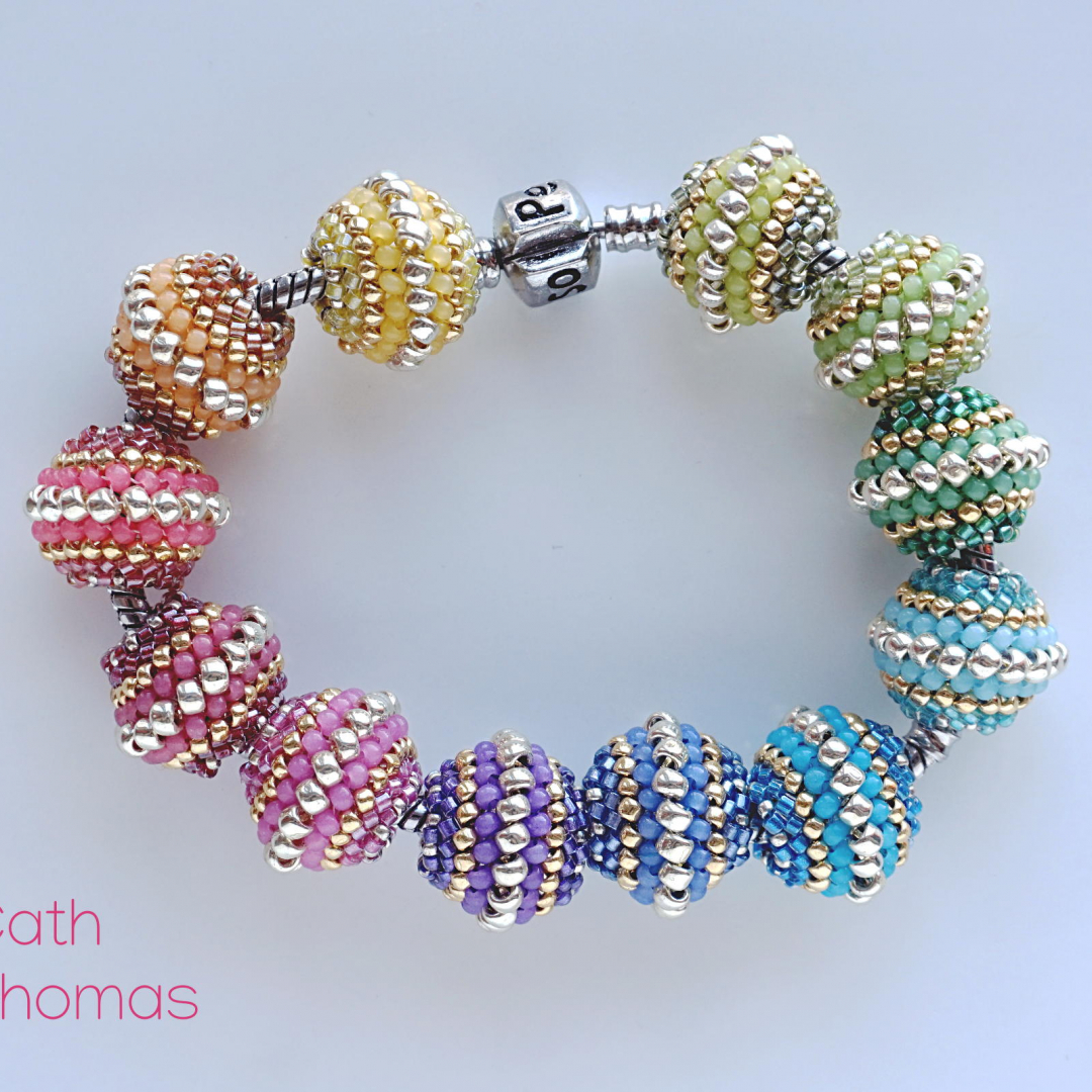 Rainbolas- IBW 2019 free tutorial - beaded beads