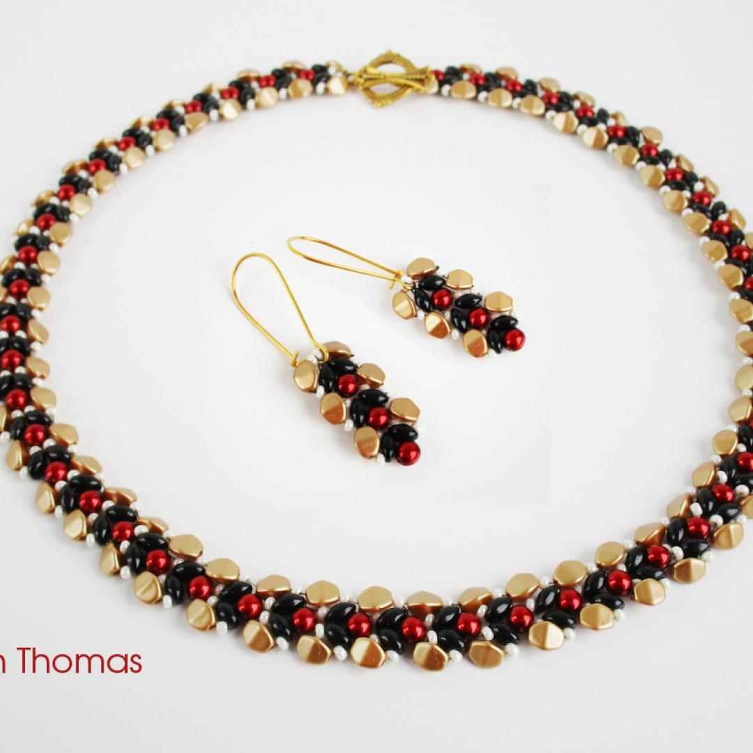 Sera alla Scala - Jewelry Set - Necklace and Earrings - Tutorial